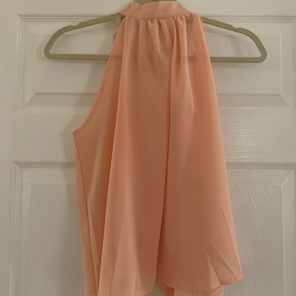 High Neck, Open Back Tank Top